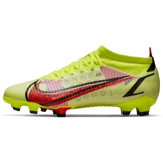 Nike Mercurial Vapor 14 Football Shoes Men Mid-top Yellow/Red/Black