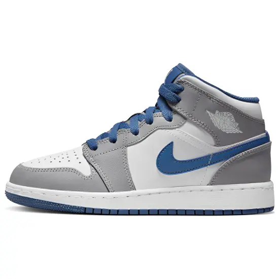 Jordan 1 Mid True Blue Cement GS