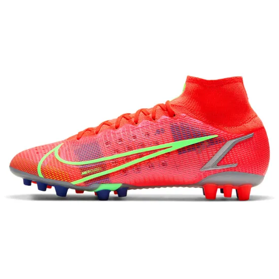 Nike Mercurial Superfly 8 Football Shoes Men Mid-top Red/Green