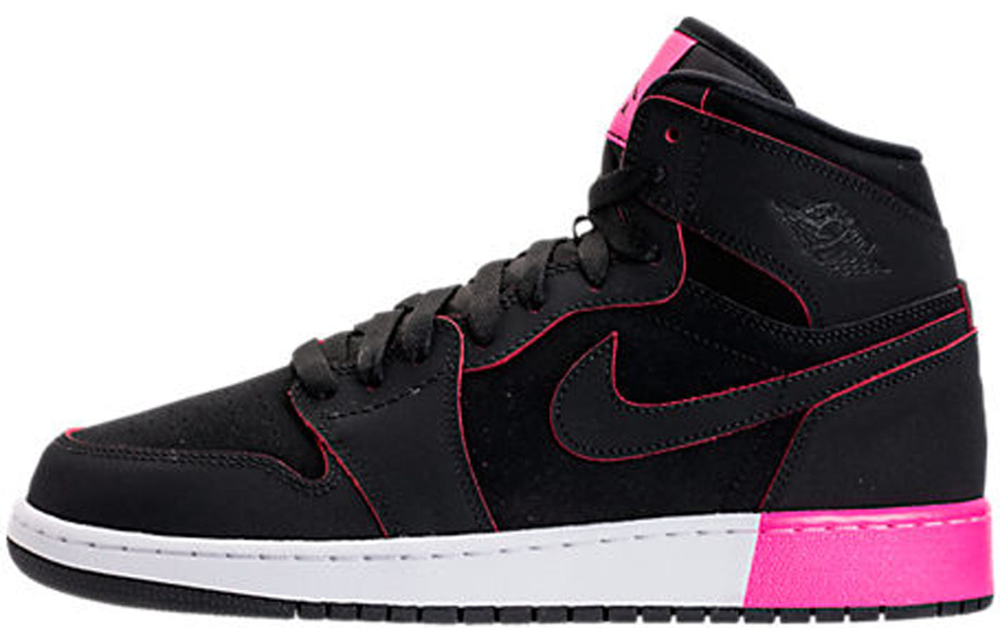 Jordan Air Jordan 1 Retro High Black Hyper Pink White GS 2017