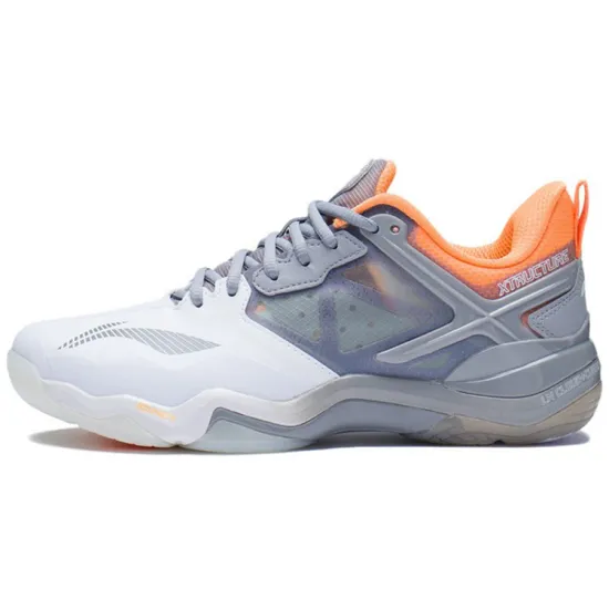 LINING Sonic Boom Badminton Shoes Men Low-Top Snow Gray/Standard White