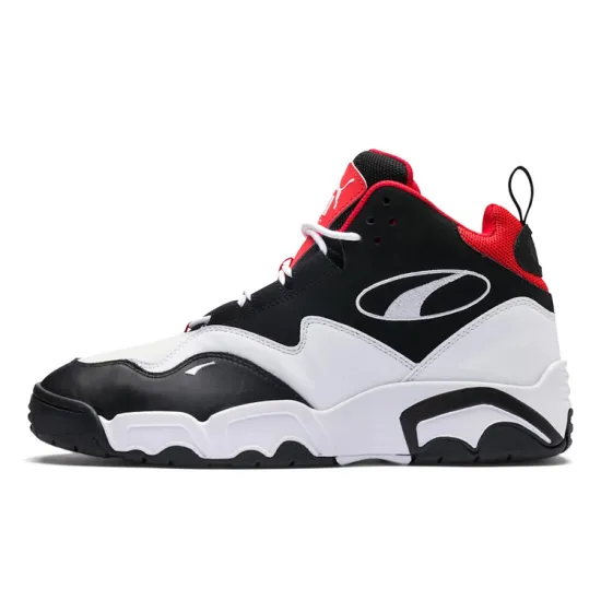 PUMA Source Vintage Basketball Shoes Unisex Mid-top Black/white/red
