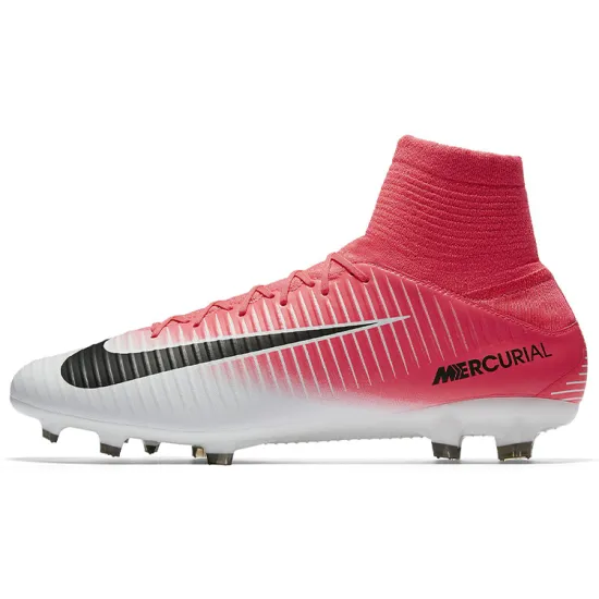 Nike MERCURIAL VELOCE 3 Football Shoes Men High-top Pink/white