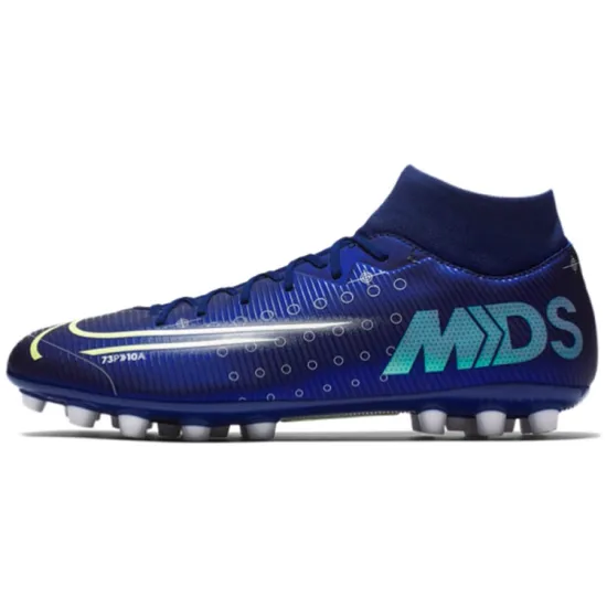 Nike Mercurial Superfly 7 Football Shoes Unisex Mid-top Blue