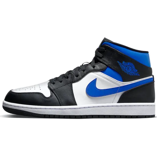Jordan 1 Mid 'White Black Racer Blue'