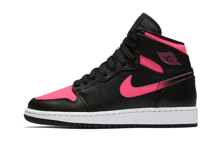 Jordan Air Jordan 1 Retro High Black Hyper Pink GS