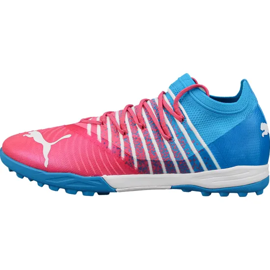 PUMA Future Z Football Shoes Men Low-top Pink/White/Blue