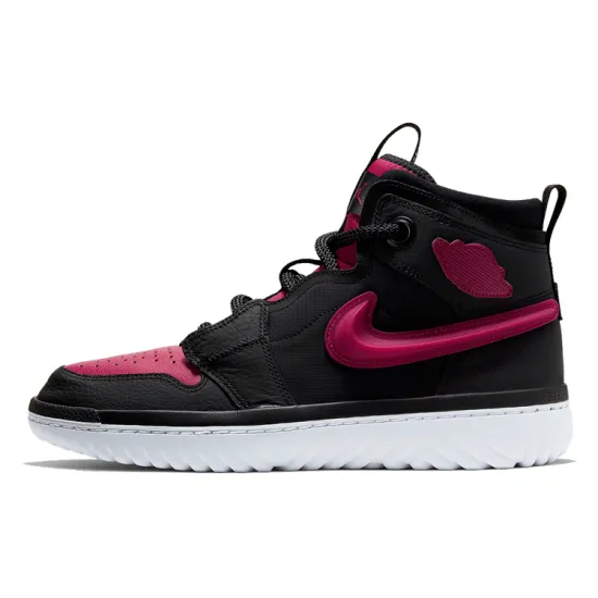 Jordan 1 High React Black Noble Red