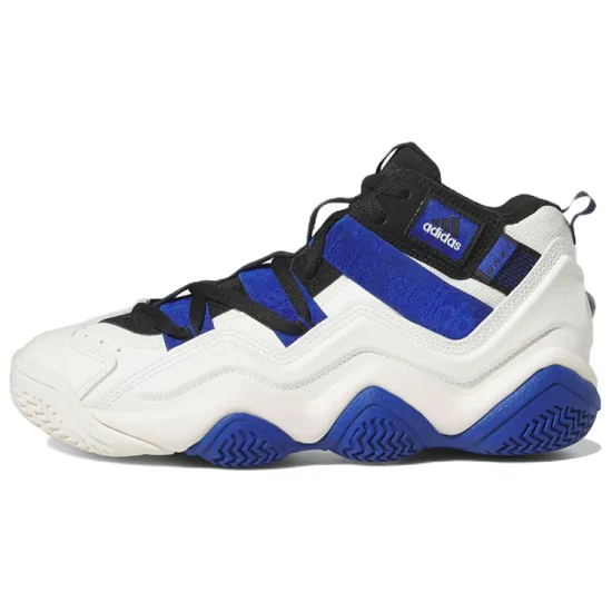 Adidas Top Ten Vintage Basketball Shoes Men Mid-top White/Royal Blue