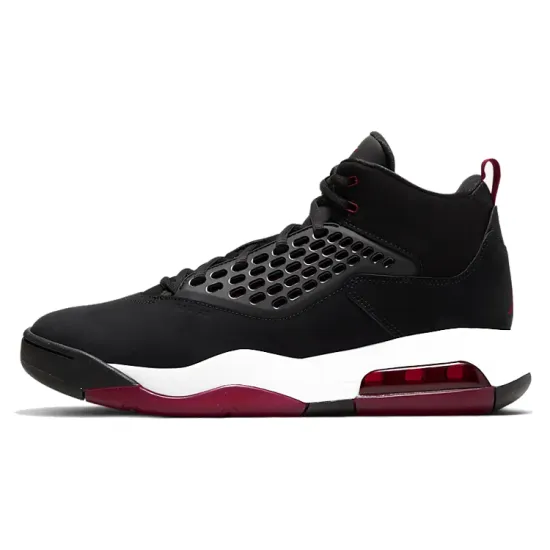 Jordan Maxin 200 Vintage Basketball Shoes Men High-top Black/Red