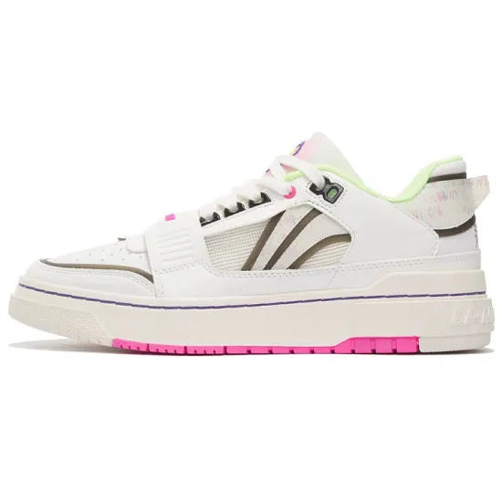 LINING Rookie Vintage Basketball Shoes Men Low-Top Ecru