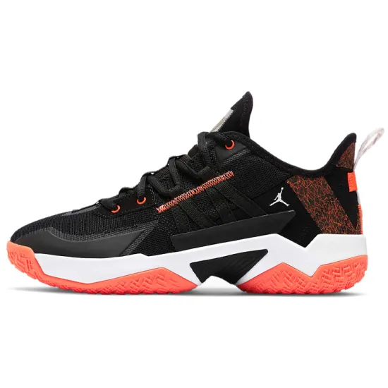 Jordan One Take 2 Vintage Basketball Shoes Men Low-top Black/Orange