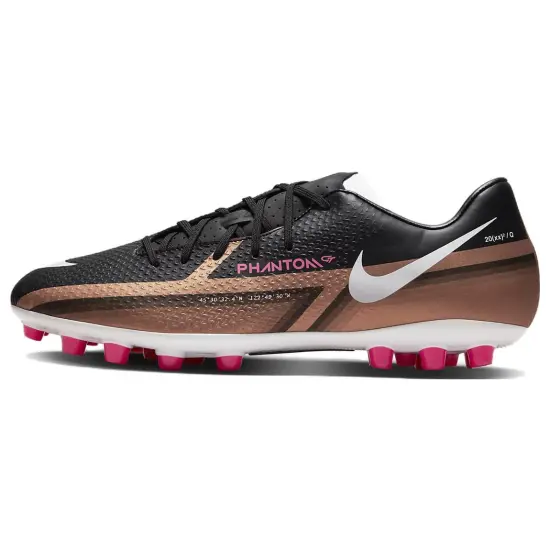 Nike Phantom GT Football Shoes Unisex Low-top Black Gold And White