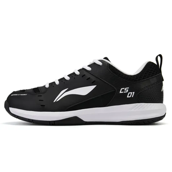 LINING Feather Badminton Shoes Unisex Low-Top Black