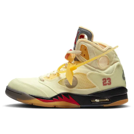 Jordan X Off-White Air Jordan 5 Retro SP 'Sail' Sneakers