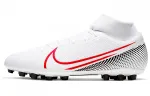 Nike Mercurial Superfly 7 Soccer Shoes Men's Mid Top White/Red