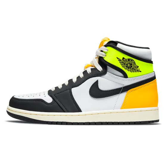 JORDAN 1 Retro High White Black Volt University Gold