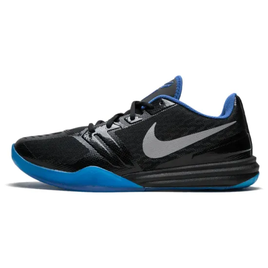 Nike KB Mentality Vintage Basketball Shoes Unisex Low-top Black/Blue
