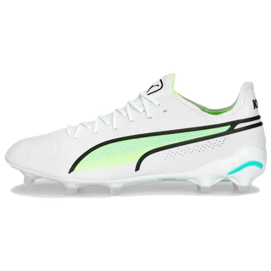 Puma King Ultimate FG AG 'White Electric Peppermint'