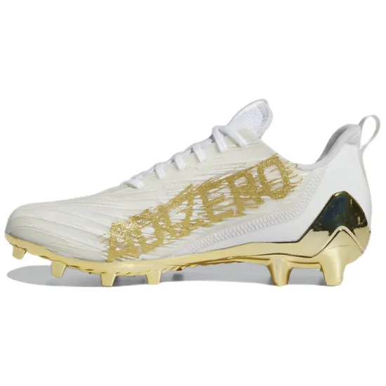 Adidas Adizero Cleats 'White Gold Metallic'