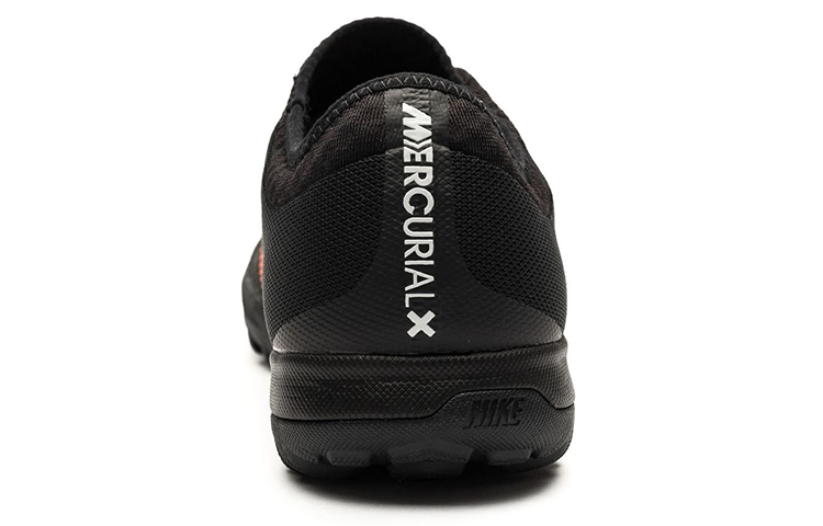 Nike TF Turf Slip Resistant Abrasion Resistant Soccer Shoes Men's Black Orange