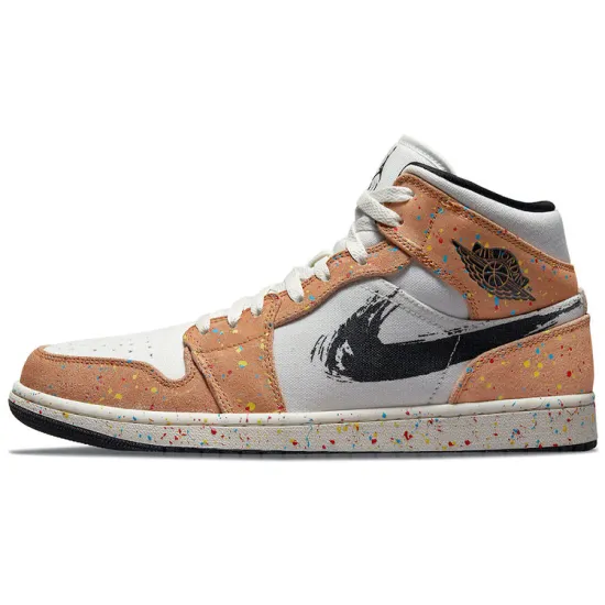 Air Jordan 1 Mid SE 'Brushstroke Paint Splatter'
