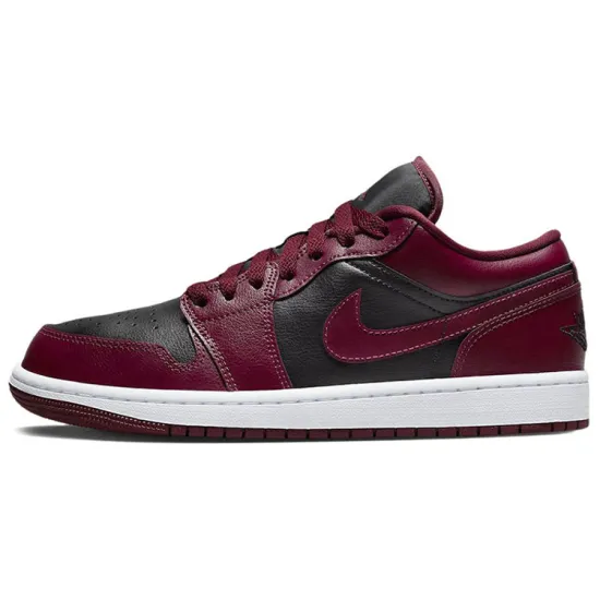 Jordan 1 Low Black Dark Beetroot Women's