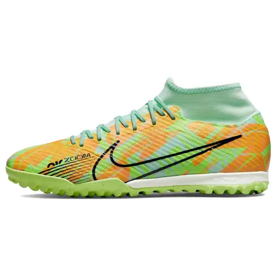 Nike Zoom Superfly 9 Football Shoes Men Mid-top Green/Orange