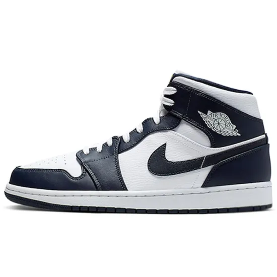 JORDAN 1 Mid White Metallic Gold Obsidian