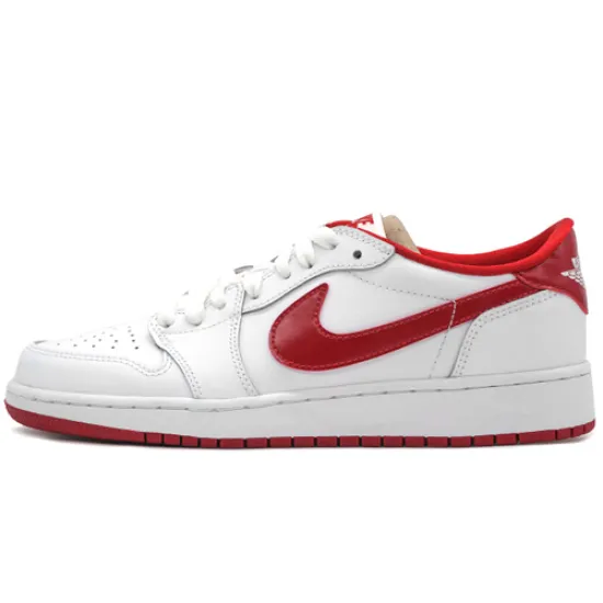 JORDAN 1 Retro Low 'White Varsity Red' Gs