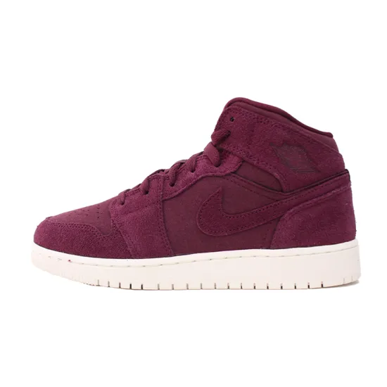 Air Jordan 1 Vintage Basketball Shoes GS High-top Burgundy