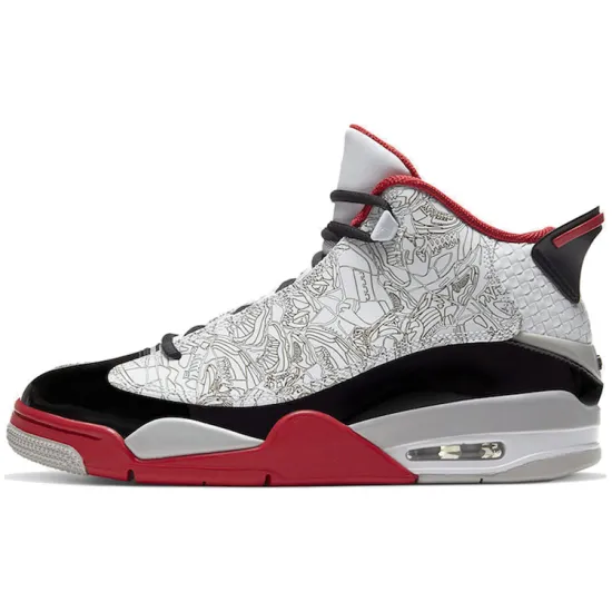 Jordan Dub Zero White Varsity Red