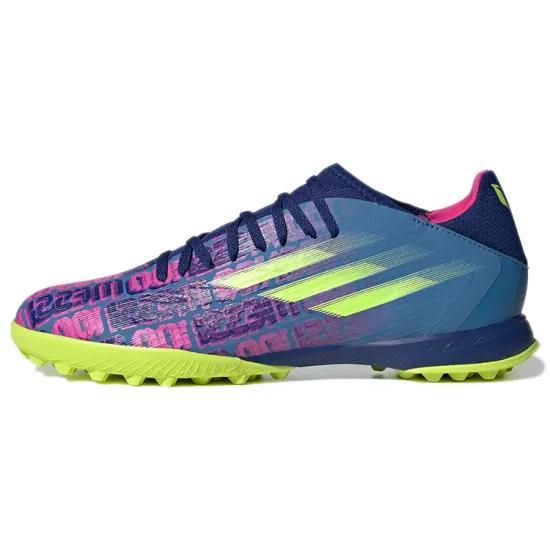 adidas Messi Football Shoes Unisex Low-top Blue/rose/green