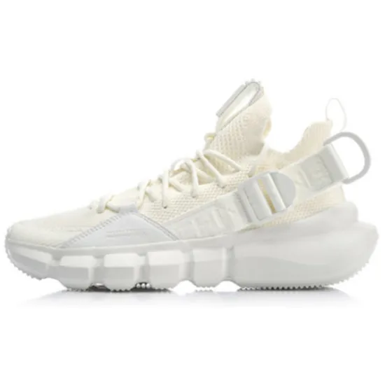 LiNing Vintage Basketball Shoes Men Low-Top White