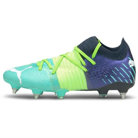 PUMA Future Z 1.2 Football Shoes Men Low-top Greenish-Blue