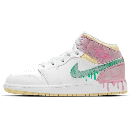 Jordan 1 Mid 'Paint Drip' GS