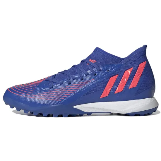 Adidas Predator Edge.3 Football Shoes Unisex Mid-top Blue/Red