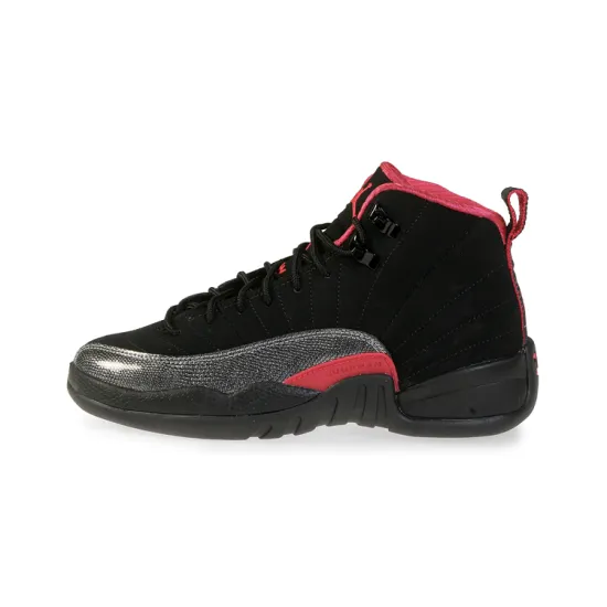 Jordan 12 Retro Black/Siren Red GS