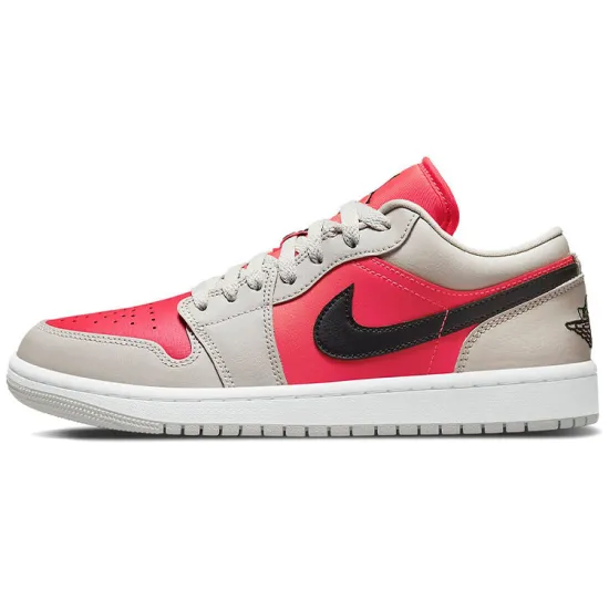 Jordan 1 Retro Low Light Iron Ore Siren Red Women's