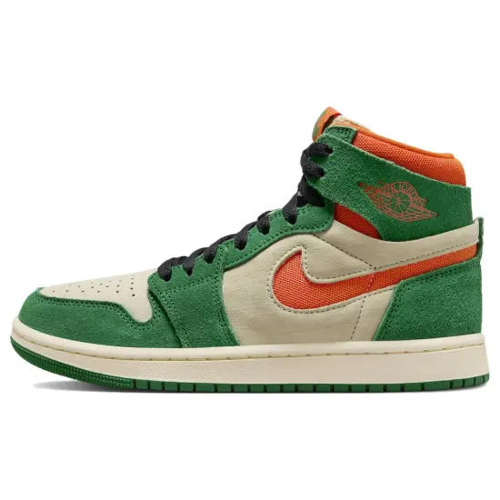 Jordan 1 High Zoom Air CMFT 2 Pine Green Orange Blaze Women's