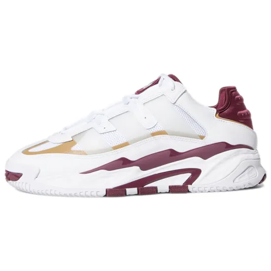 Adidas Originals Niteball Wear Resistant Retro Basketball Shoes White Red Unisex 'White Red'