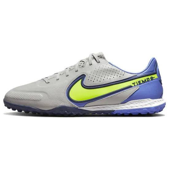 Nike React Legend 9 Pro TF Turf Soccer Shoes Grey/Yellow