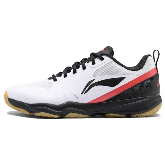LiNing CS16 Anti Slip Wear Resistant Low Top Badminton Shoes Unisex White Black Red