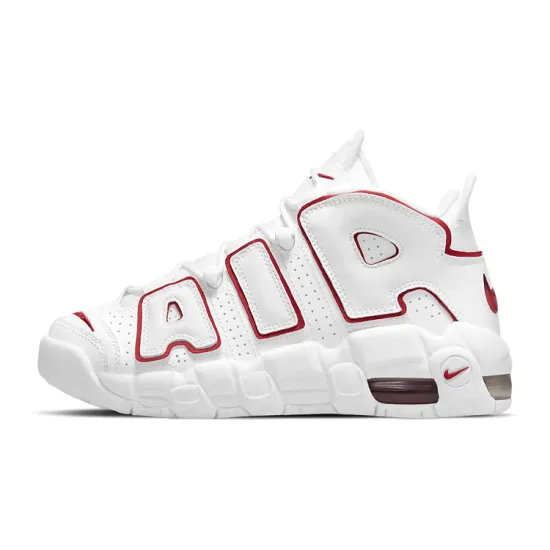 Nike Air More Uptempo 'White Varsity Red Outline' 2018/2021 GS