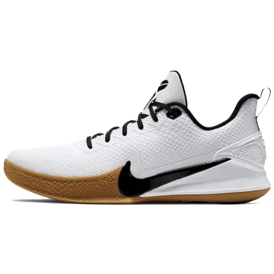 Nike Mamba Focus Vintage Basketball Shoes Men Low-top White Black Brown