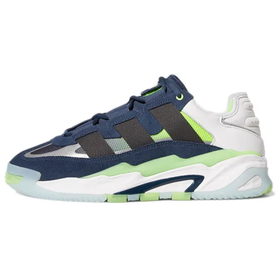 Adidas Originals Niteball Vintage Basketball Shoes Unisex Low-top Blue/white