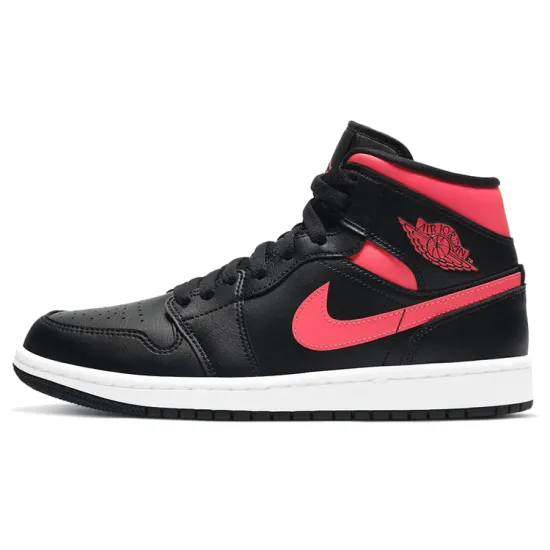Jordan 1 Mid Black Siren Red Women's