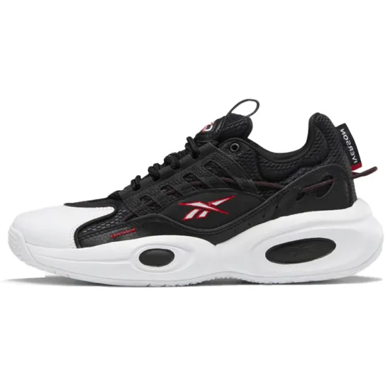 Reebok Solution Mid Black White Vector Red