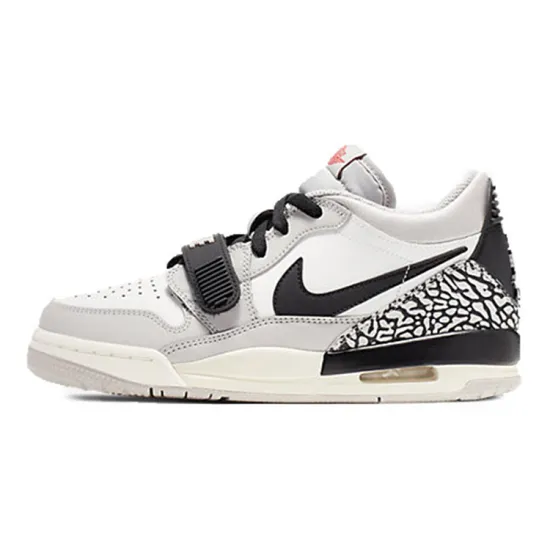 Jordan Legacy 312 Low Tech Grey Fire Red Black GS