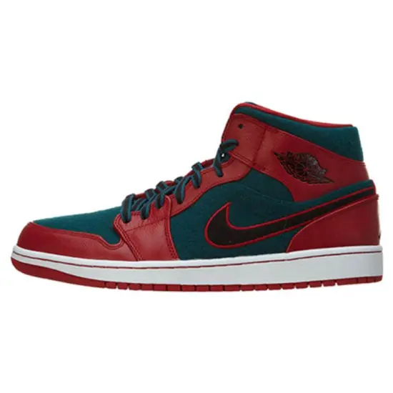 Jordan 1 Mid Gym Red Black Dark Sea